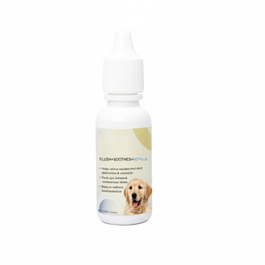 Eye Drops for Dogs & Cats, Eye Infection Treatment, Long-Lasting Relief for Dry Eyes, Pink Eyes, Tear Stains & Inflammation, 20ml