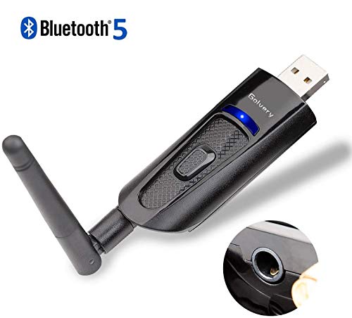 Golvery USB Bluetooth 5.0 Audio Transmitter Adapter for PC PS4 Mac TV, Nintendo