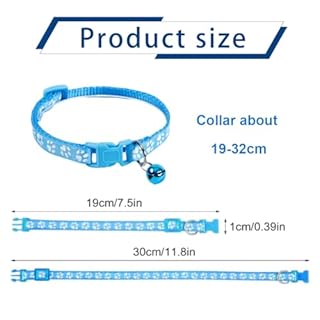 COYUN Collare Cane,collari e guinzaglio,Guinzaglio per Cani, regolabile per cani e gatti, con guinzaglio a sgancio rapido con fibbia per cani di piccola taglia e gatti cuccioli (Blu)