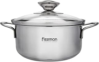 Fissman BAMBINO Stainless Steel Saucepan/Saucepot With Glass Lid 14x6.0cm/ 0.9L – Classic Cookware