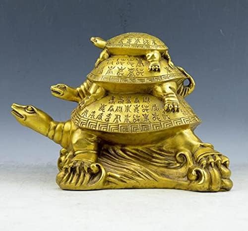 Pure Copper Three-Generation Tortoise AccessoriesHome Garden Home Garden (Color : 20.5x16x17cm) (11x6.5x8.3cm)