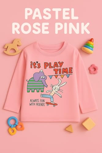 Image of Lush Plush Boys Cotton Full Sleeves Printed T-Shirt (Multicolor) Combo Pack