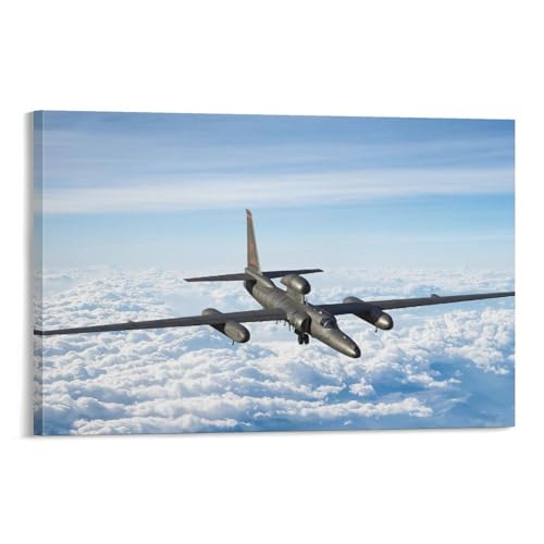 Impression sur toile U-2 Dragon Lady, tableau d'aviation haut de gamme