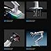 NB Gaming Monitor Arm or for 32 to 60 Inches Screen, Load up to 20 kg, VESA 75/100, RGB-Light, Heavy Duty, Multi Angle Adjustable, Premium Aluminum, White