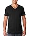 Bella Canvas Unisex Jersey Short-Sleeve V-Neck T-Shirt, Medium, Black
