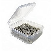 Präzisions-Stecknadeln, 0,5 x 35 mm, Rostfreier Stahl, Extra Dünn und Lang, 30g mit Aufbewahrungsbox