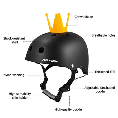 CLISPEED Crianças Capacete de Segurança Coroa Crianças Capacete de Bicicleta Esporte Capacete de Cic
