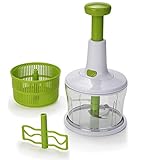 Cortador de verdura manual con gran capacidad para carne, verdura, como ensalada, cebolla, lo suficientemente bueno para el hogar o el viaje de camping. Perfecto para preparar piezas para bebés
