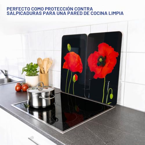 Protector contra salpicaduras ajustable WENKO para cubrir encimeras de cristal 6