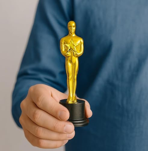 giftexpress 12-pack 634 gold award trophy award statues statues trophies for award ceremony appreciation gift pack of 12