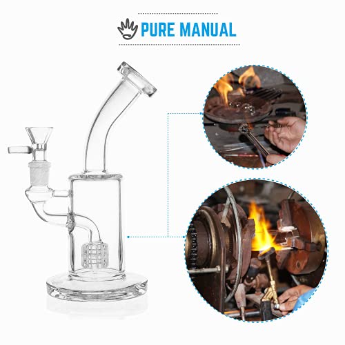 Glasbong mit chillum Rauchen Bong 18 mm Hurricane Bongs 21 cm – Bild 7