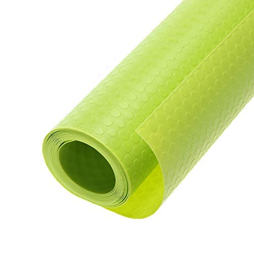 RUNER EVA Food Grade Washable Anti Slip Mat/Sheet for Fridge, Shelf Liner, Table, Kitchen Drawer mat, Waterproof Mat for Kitchen Green (Size : 0.5 X 1.5 Meter)
