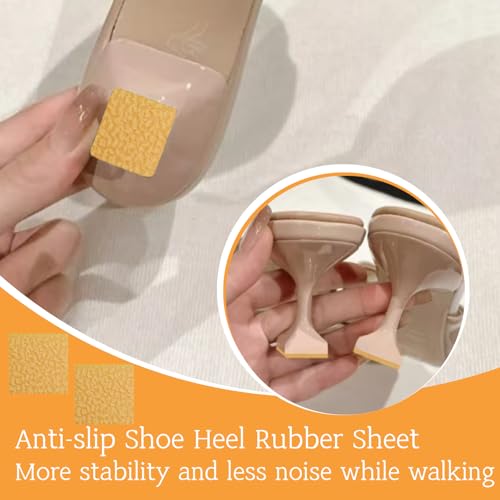 Image of Shoe Sole Repair Rubber, Brown Rubber Sole Sheet, Boot Heel Repair, 5 /32 Inch Thick, 4 Patches