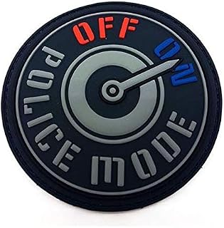 Police Mode PVC Patch - Polizei - Rubber - Klettpatch