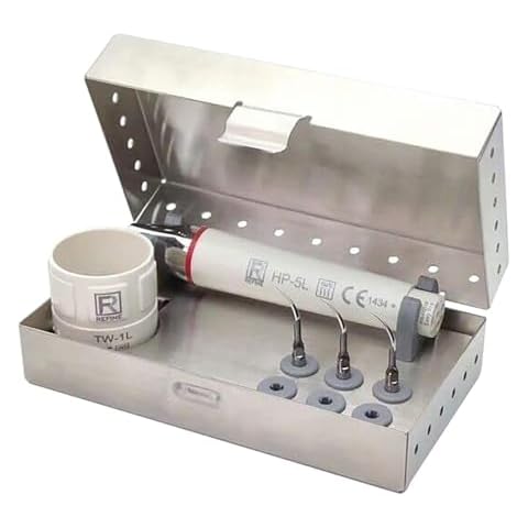 Airgoesin Dental Ultrasonic Tooth Cleaner Piezo Scaler Handpiece Tips Files Holder Torque Wrench Stand Block Container Cover