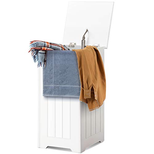 Panier à linge compact pour petits espaces et salles de bain étroites