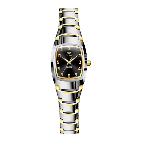 Image of OLEVS Watch Women Luxury Stainless Steel Small Wrist Dress Waterproof Analog