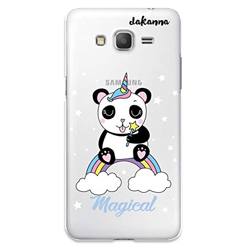 dakanna Coque pour [Samsung Galaxy Grand Prime] en Silicone Souple, Design [Panda Magic Unicorn]...