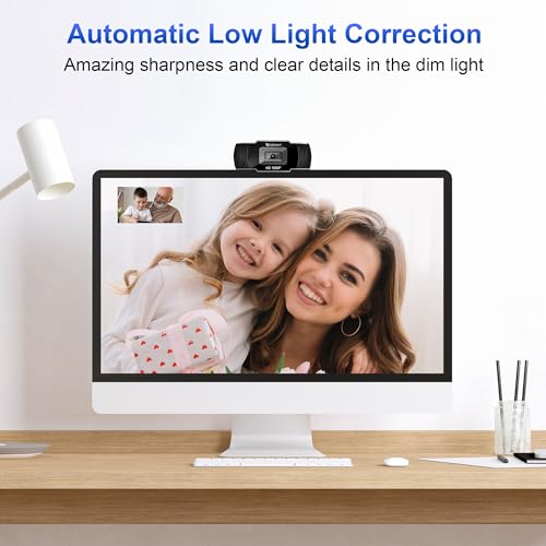 Image of BigPassport 1080P /30FPS Ultra HD Webcam with Mic | 5P Lens USB Camera for Laptop, Desktop, PC | Face Detection, Skype, Zoom, Online Meetings, Classes - Pro-Live N3