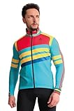 CEROTIPOLAR Thermo-Fleece-Radjacke für Herren, regen- und winddicht, für Radfahrer, Mehrfarbig, Medium