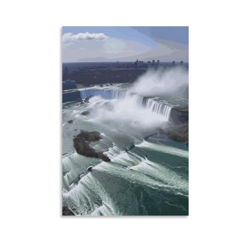 Toile murale moderne Niagara Falls au rendu artistique haut de gamme