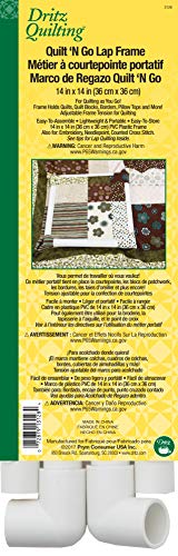 Dritz 3128 Quilt-N-Go Quilter's Lap Frame, 14 x 14-Inch , White