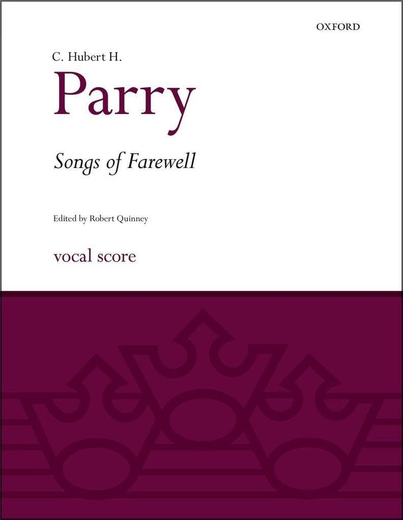 Songs of Farewell: Vocal score
