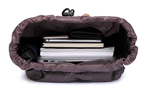 KAUKKO Laptop Backpack Travel Outdoor Weekend Bag Carry on Daypack Stylish and Durable Rucksack Hiking Backpack Fits 15.6"(E5-1-GRAY-NEW) 6