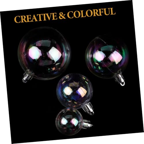 72 pièces de boules de Noël plastique colorées déco sapin incassable pour fêtes