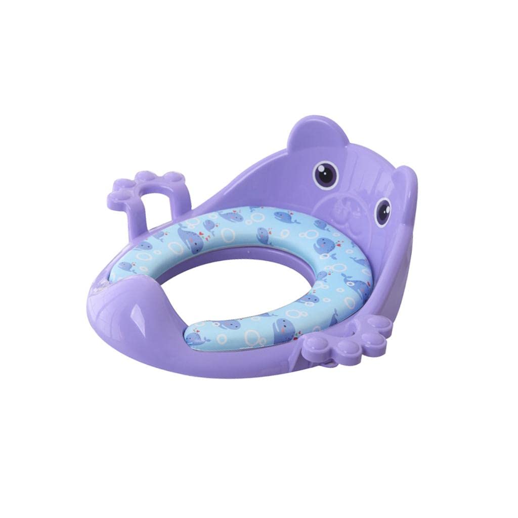 Sedile per Bambini con Cuscino Soffice Protezione Integrata Antispruzzo Strisce Antiscivolo Leve Regolabili Funzione di Installazione Rapida Adatto a, Viola, come descritto