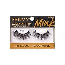 i-ENVY Luxury Mink Collection False Eyelashes 100٪ Real Mink Glamorous Eye Lashes Maximum Fluffiness 3D Multi-Curl Angle 3 Pack