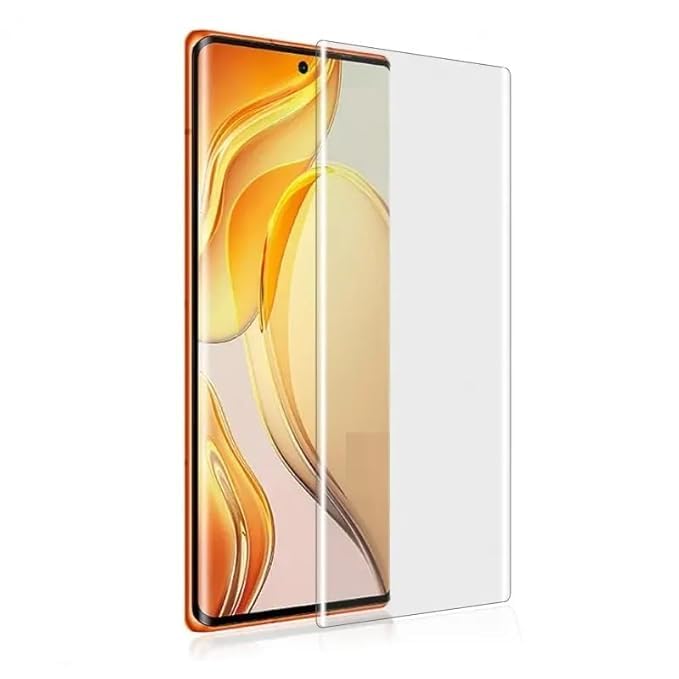 Image of UV Premium HD+ Tempered Glass For Phantom X2 / X2 Pro (6.8 Inch, Pack of 1) Full Adhesive Curved Glass 100% Fingerprint Working with installation kit