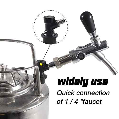 Pera 2 Pair Ball Lock Mfl Gas&Liquid Beer Keg Quick Disconnects Set #TOP4
