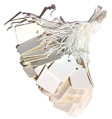 Sadar Shop Kraft Paper Marking Manila Tag with String, 2 x 3cm, Pack of 1000 Pcs (White) (B08G53DT62) Amazon Price History, Amazon Price Tracker