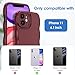 Anuck for iPhone 11 Case Wave, Curly Frame Design for Women Girls, Cute Wavy Solid Color Aesthetic Phone Case Soft Flexible TPU Shockproof Full-Body Protective Cover 6.1 inch - Wine Red