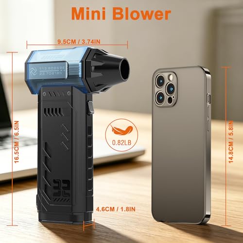 JUFINX Air Duster - 250,000RPM Compressed Air Duster, Replaceable Batteries 2pcs,Long - image 9