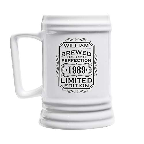 Let's Make Memories Personalized Beer Stein - Barware - Beer Mug - Customized for Beer Lovers - Personalize with your Name - Personalized for Him - For Dad - 6.5