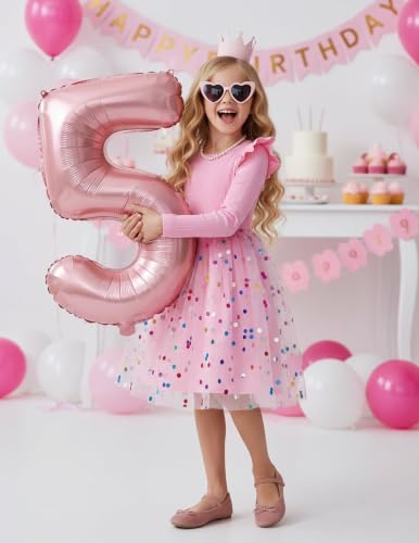Image of PATPAT Girls Tulle Tutu Party Birthday Princess Formal Fancy Princess Dress