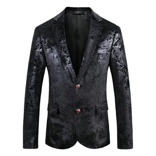 Costume floral doré scène veste avec jupe pour serveur cabaret et bar
