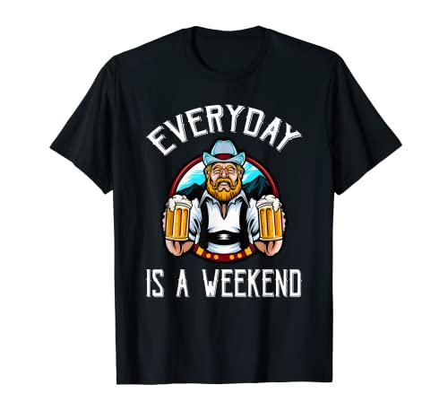 Everyday Is A Weekend - Old Man Serving Beer - Funny Retired T-Shirt 1 Everyday Is A Weekend - Old Man Serving Beer - Funny Retired T-Shirt
