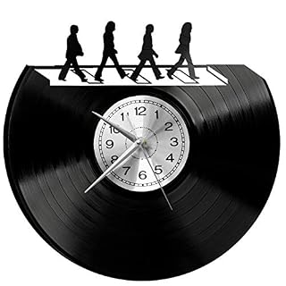 EVEVO The Beatles Horloge Murale en Vinyle avec LED RVB - Les Beatles, Paul McCartney, John Lennon, RIngo Starr, George Harrison EVEVO The Beatles Horloge Murale en Vinyle avec LED RVB – Image 4