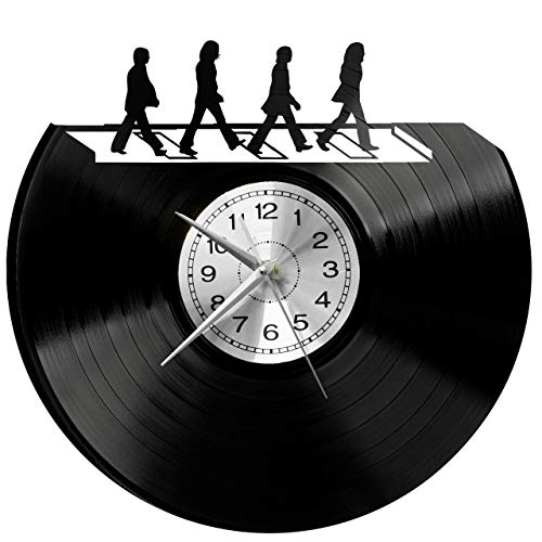 EVEVO The Beatles Horloge Murale en Vinyle avec LED RVB - Les Beatles, Paul McCartney, John Lennon, RIngo Starr, George Harrison EVEVO The Beatles Horloge Murale en Vinyle avec LED RVB – Image 5