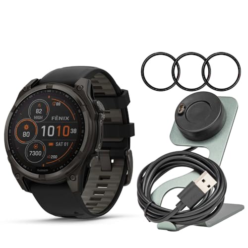 Garmin Fenix 8 Tt@CA\[[ 51mm X}[gEHb` (ubNƃyuO[) tH[JXJ[dX^hƃtH[JXXN[veN^[(3ACe)