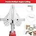GARTOL Patchet Miter Shears, 45-135 Degree Adjustable Multi-Angle Cutter for Molding & Trim, 80% Effortless Ratchet System for Quarter Round, Shoe Mold, PVC & Soft Wood, Includes Spare SK5 Blade