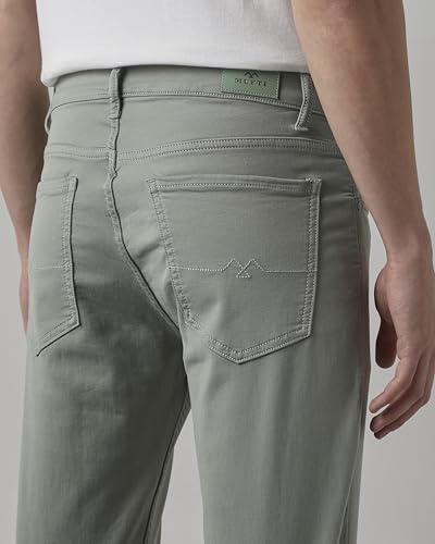 Image of MUFTI Men Jeans | Straight Fit with Classic Five-Pocket Style & Light Faded Wash | Stretchable Cotton Polyester Blend for Casual & Smart Casual Wear