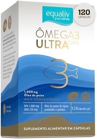 EQUALIV - Ômega 3 Ultra Caps - Suplemento Alimentar Concentrado à...