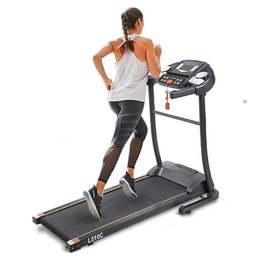 Merax Folding Electric Treadmill Motorized Running Machine Easy Assembly Electric Treadmills for Home, 12 Programs with Transporation Wheels