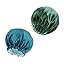 2 Pcs Blue Zircon&blackish Green