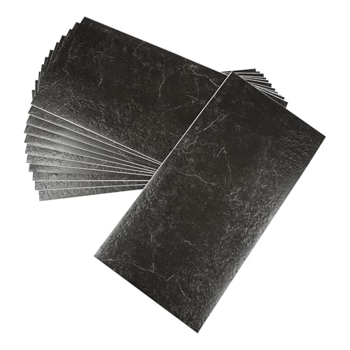RjcdOPL Alfombra de suelo 12 piezas autoadhesiva, alfombra rectangular de PVC 60 x 30 cm, antideslizante, ignífugo e impermeable, resistente a los rayos UV