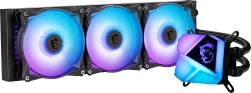 MSI MAG CORELIQUID C360 AIO CPU Liquid Cooler - Spectacular ARGB Blockhead, Integrated Radiator Pump, Split-Flow Water Cooling, Evaporation-Proof Tubing, Easy to Install - AMD & Intel Compatible